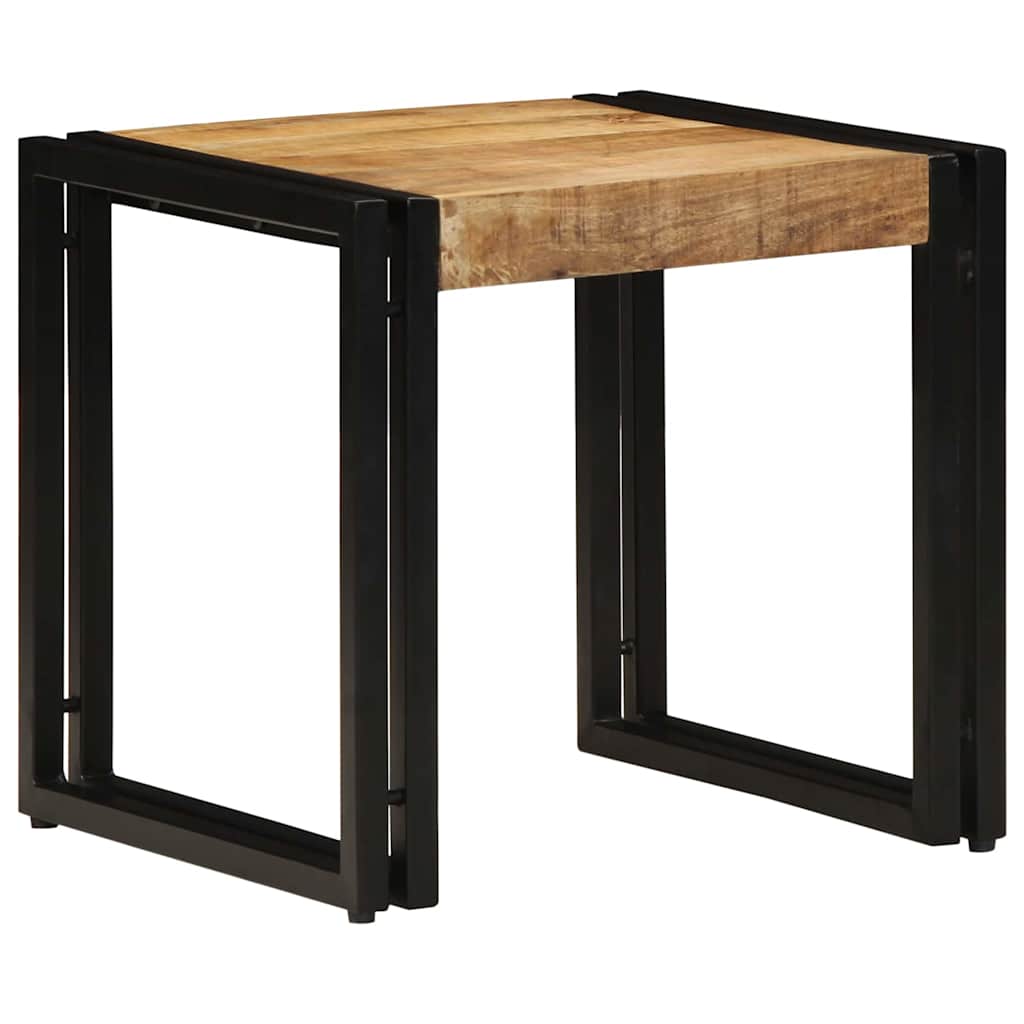 Couchtisch Braun 40 x 40 x 38 cm massives Mangoholz