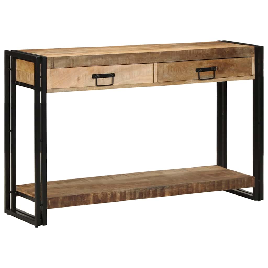 Konsolentisch Braun 120 x 33 x 75 cm massives Mangoholz
