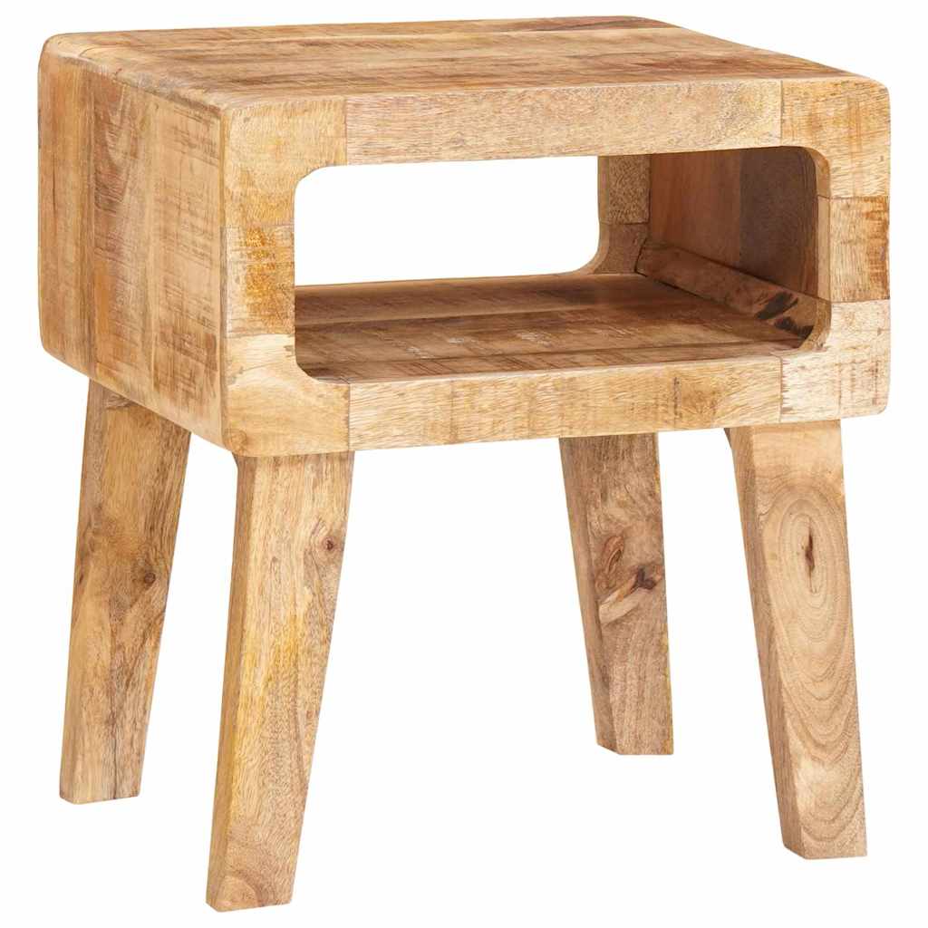 Beistelltische mit Regal 40 x 32 x 46 cm massives Mangoholz