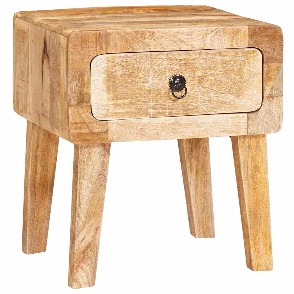 Beistelltische mit Tür Braun 40 x 32 x 46 cm massives Mangoholz