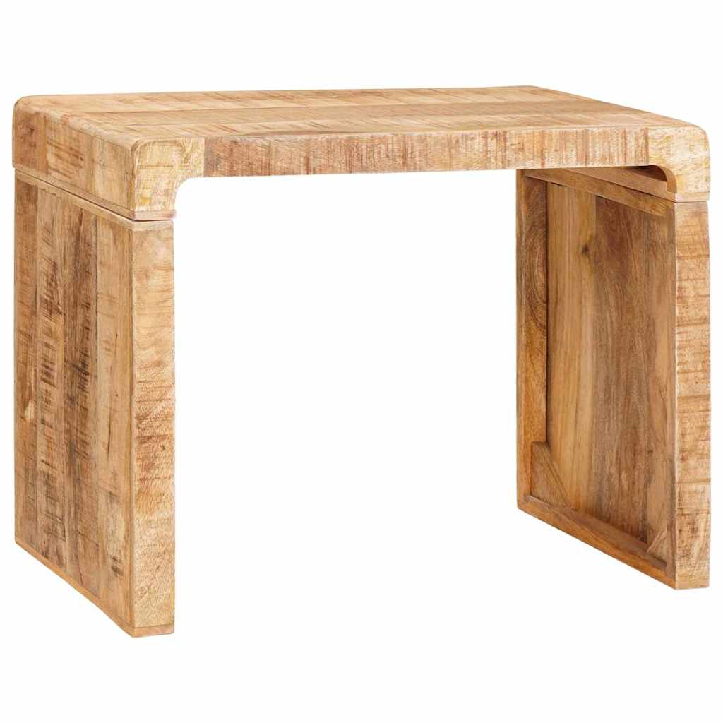 Beistelltisch Braun 60 x 35 x 45 cm massives Mangoholz