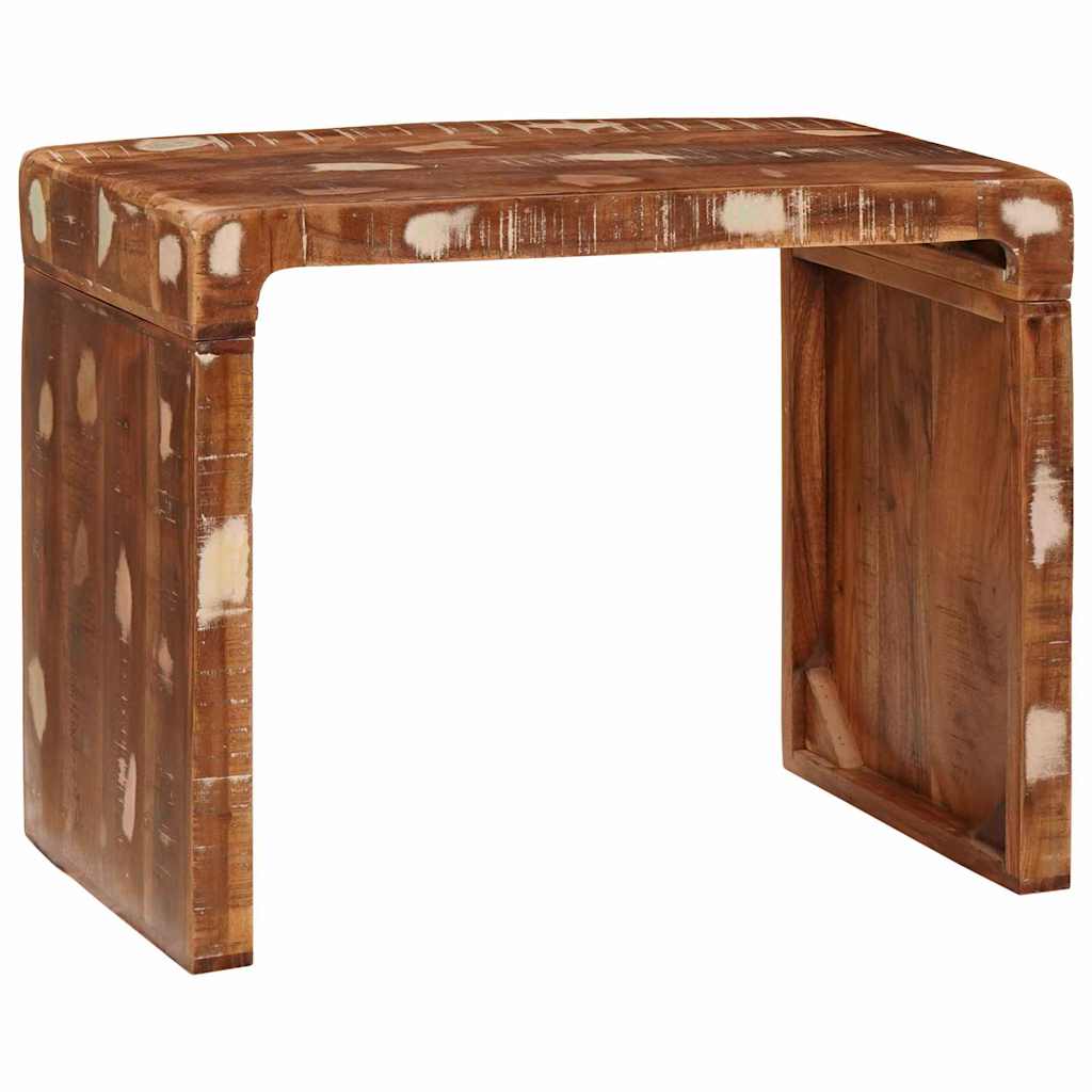Beistelltisch 60 x 35 x 45 cm recyceltes Massivholz