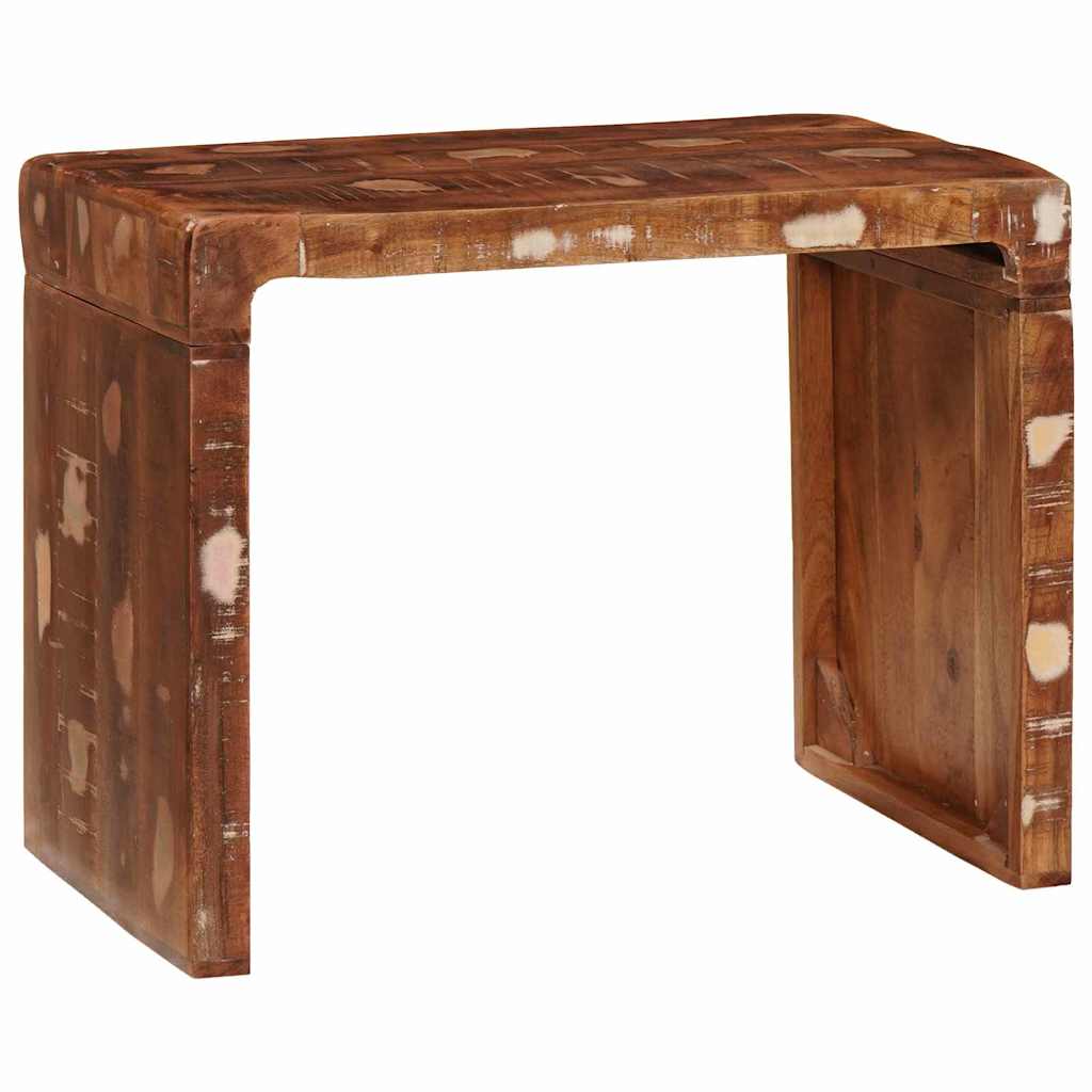 Beistelltisch 60 x 35 x 45 cm recyceltes Massivholz