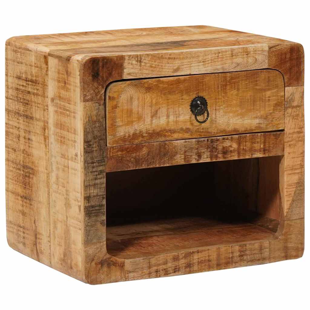 Wandmontierter Nachtschrank mit Regal Braun 40 x 30 x 36 cm