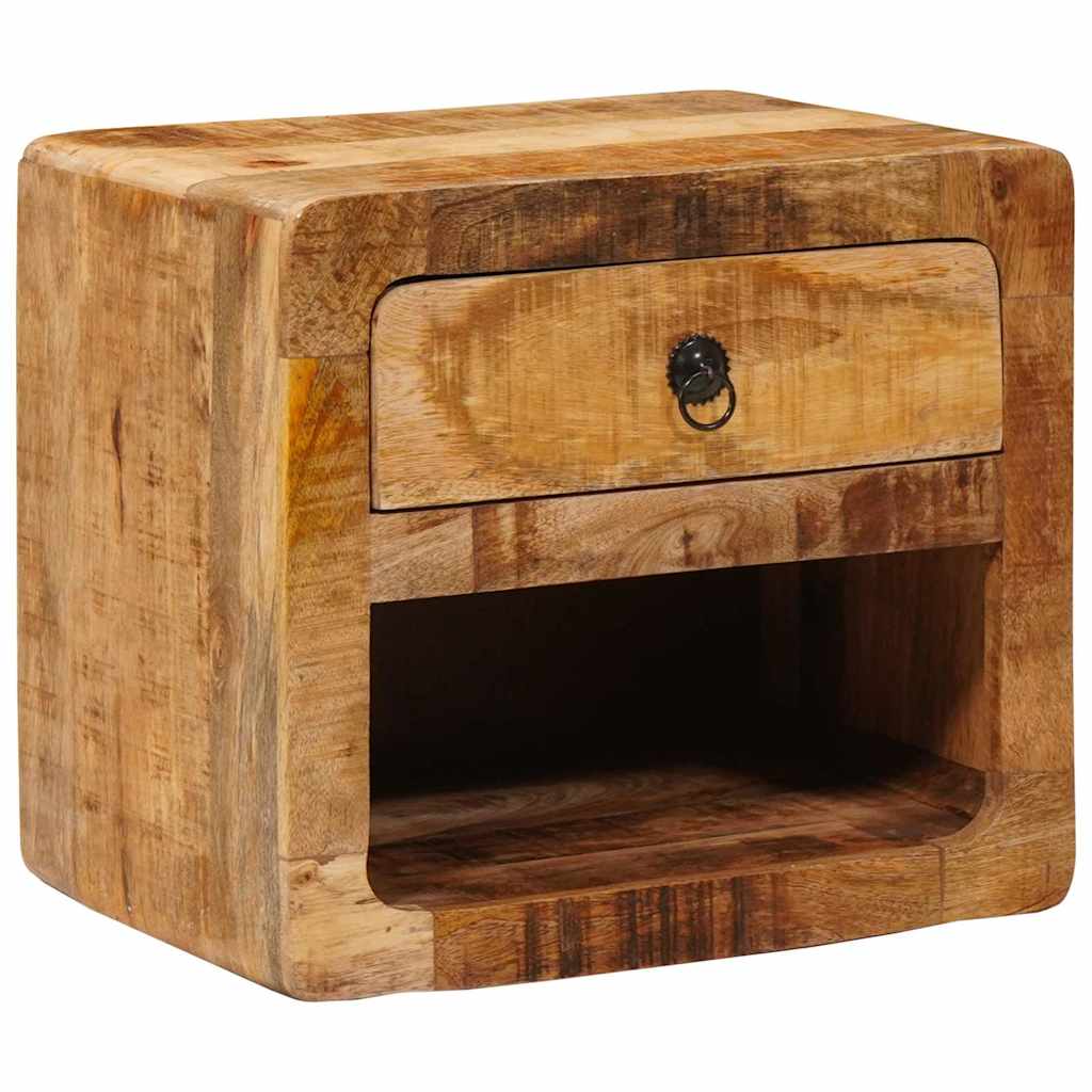 Wandmontierter Nachtschrank mit Regal Braun 40 x 30 x 36 cm