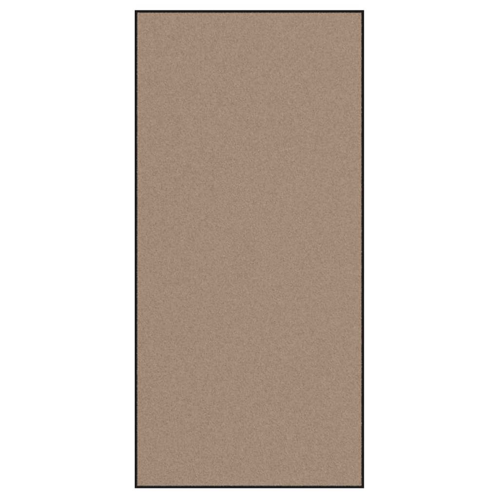 Fußmatte Beige und Schwarz 120 x 250 cm Polypropylen und Vinyl