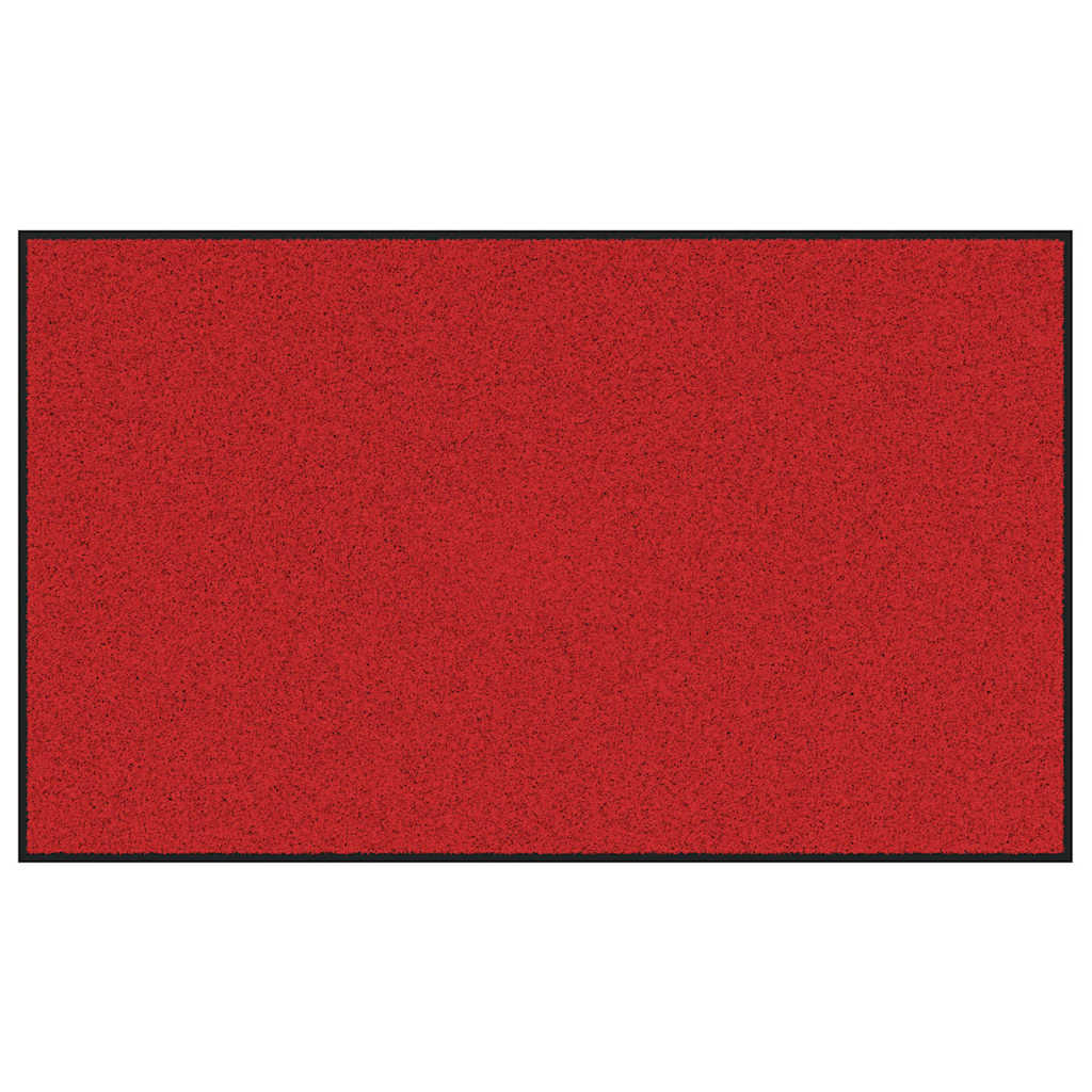 Fußmatte Rot und Schwarz 90 x 150 cm Polypropylen und Vinyl