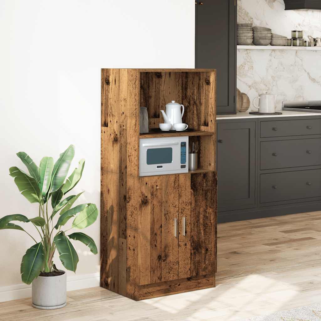 Küchenschrank Altholz-Optik 57x41,5x131,5 cm Holzwerkstoff