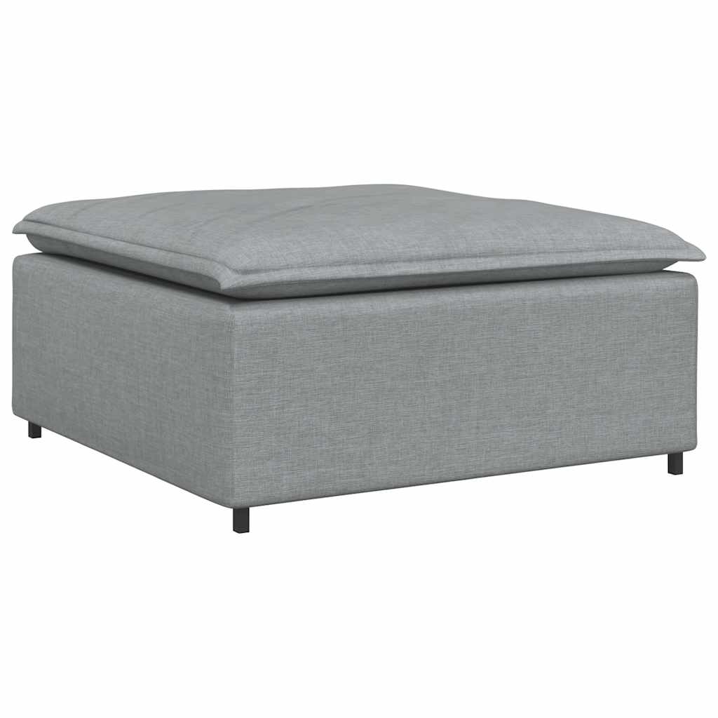 Modulares Sofa-Fußhocker-Modul Hellgrau 100 x 100 x 48 cm