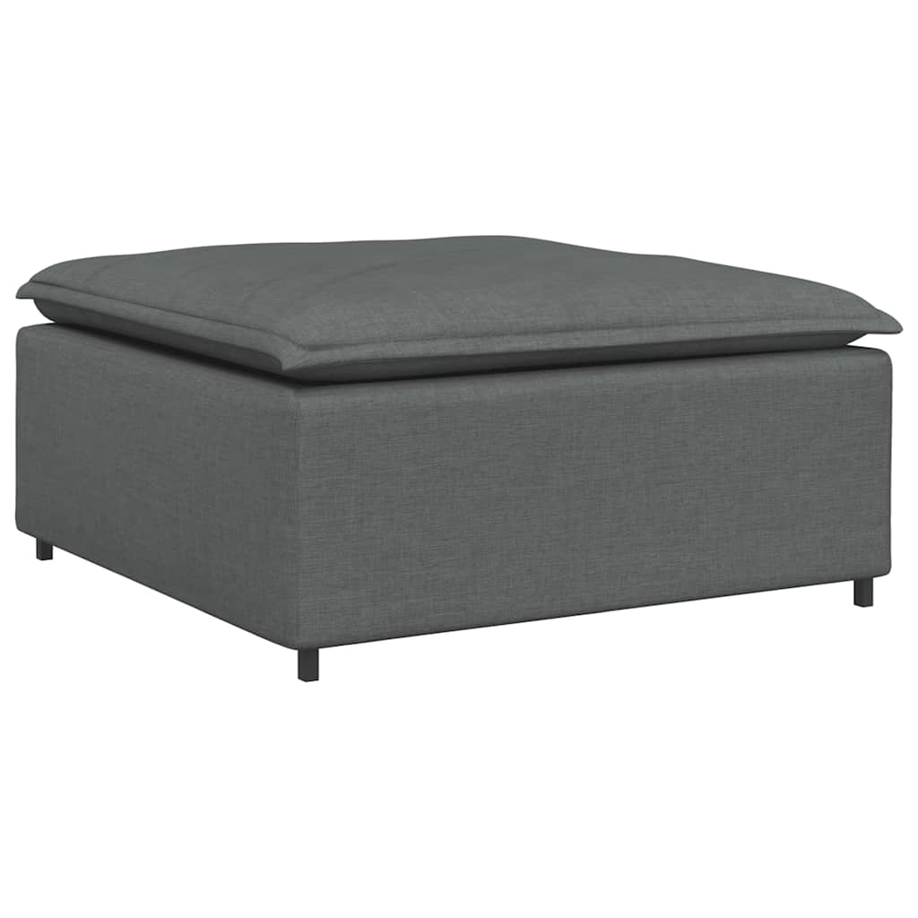 Modulares Sofa-Fußhocker-Modul Dunkelgrau 100 x 100 x 48 cm
