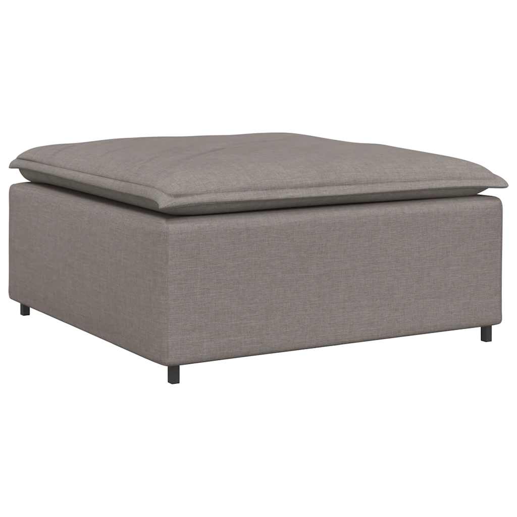 Modulares Sofa-Fußhocker-Modul Taupe 100x100x48 cm