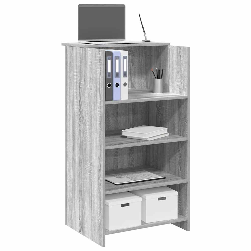 Empfangstheke Grau Sonoma 55x50x103,5 cm Holzwerkstoff