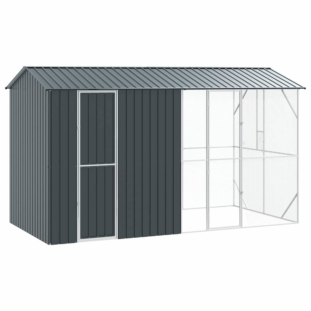 Vogelkäfig Anthrazit 430 x 208 x 247 cm Verzinkter Stahl