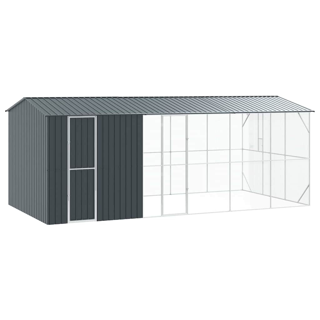Vogelkäfig Anthrazit 645 x 310 x 247 cm Verzinkter Stahl