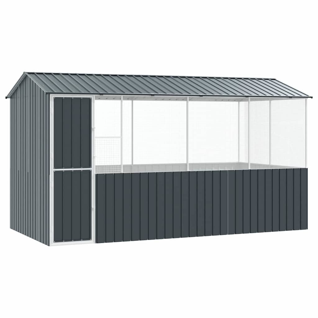 Vogelkäfig Anthrazit 410 x 210 x 230 cm Verzinkter Stahl