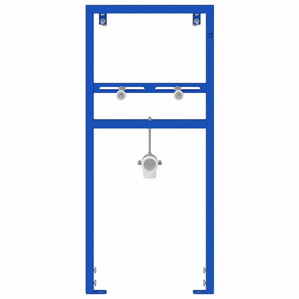 Badezimmer Wandstütze Blau 50 x 17.5 x 136 cm Stahl