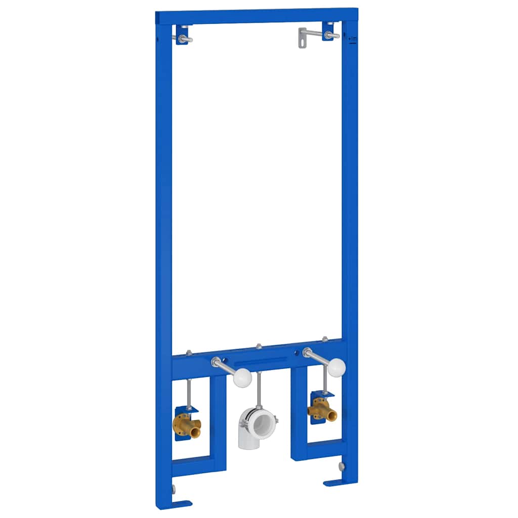 Badezimmer Wandstütze Blau 50 x 17.5 x 136 cm Stahl