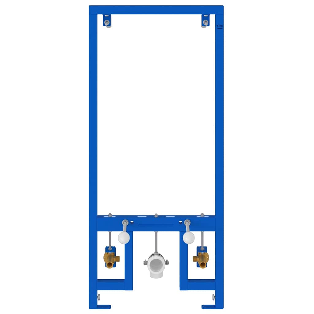 Badezimmer Wandstütze Blau 50 x 17.5 x 136 cm Stahl