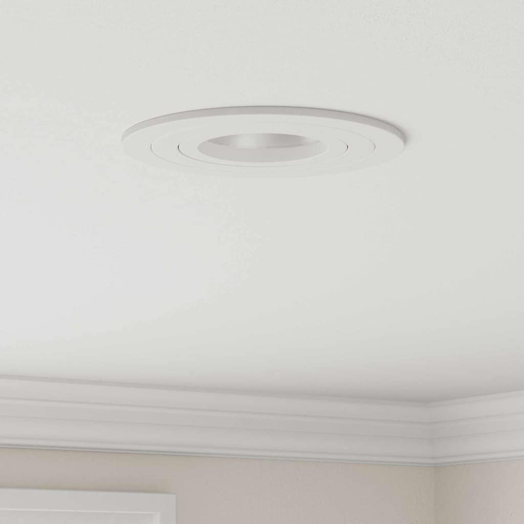 Spotlights mit Scheinwerfern 6 pcs Weiß 9 x 9 x cm Aluminium