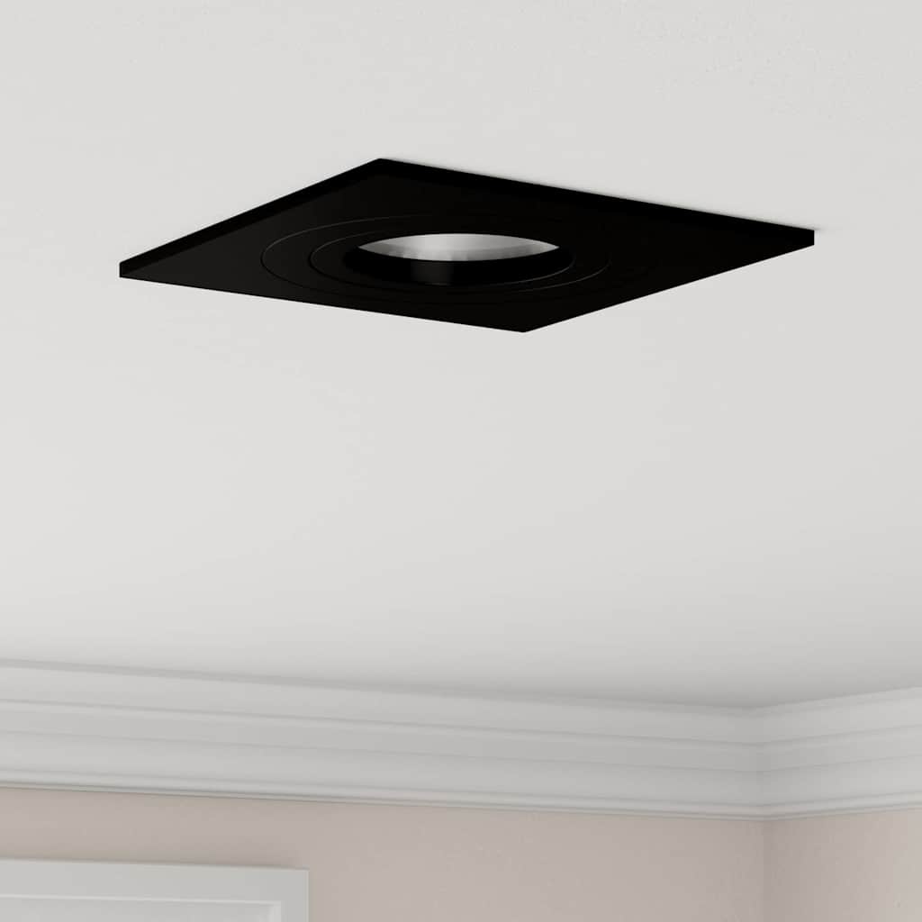 Spotlights mit Scheinwerfern 6 pcs Schwarz 9 x 9 x cm Aluminium