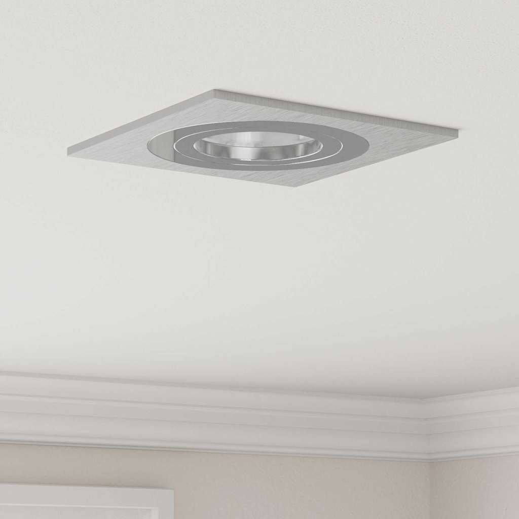 Spotlights mit Scheinwerfern 6 pcs Silber 9 x 9 x cm Aluminium