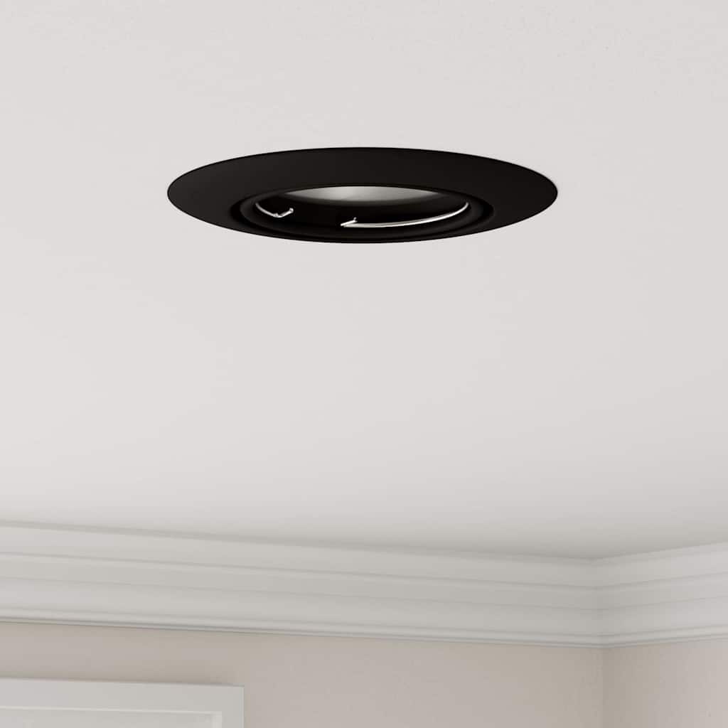 Spotlights mit Scheinwerfern 24 pcs Schwarz 9 x 9 cm Metall