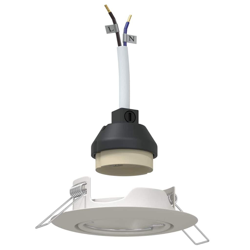 Spotlights mit Scheinwerfern 24 pcs Weiß 9 x 9 cm Metall