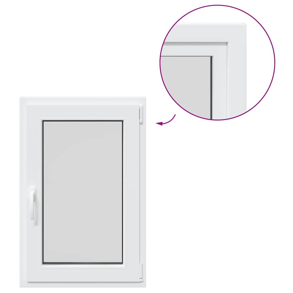 Kellerfenster "RISOR" 60x100 cm Drehkipp DIN Rechts Weiß