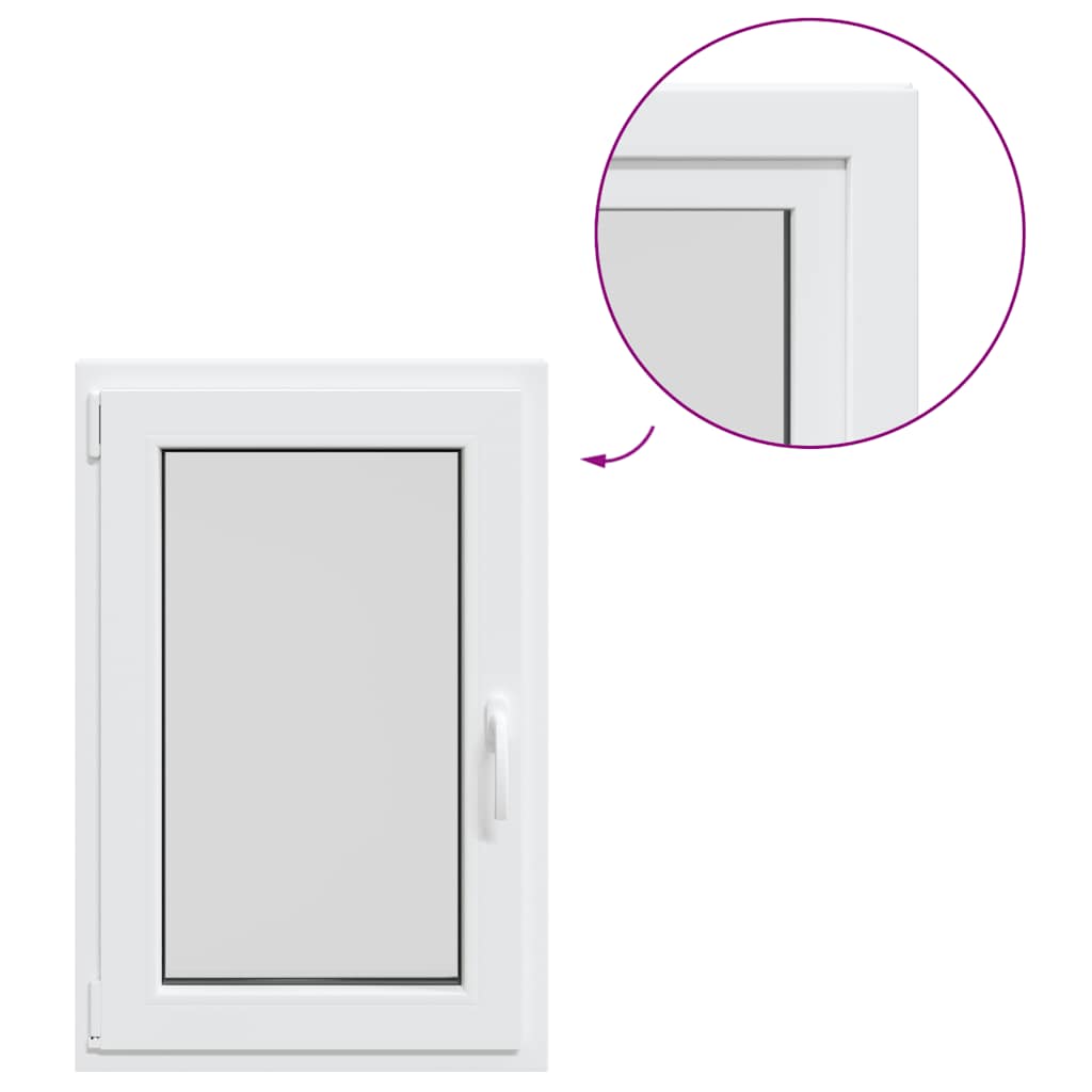 Kellerfenster "RISOR" 60x100 cm Drehkipp DIN Links Weiß