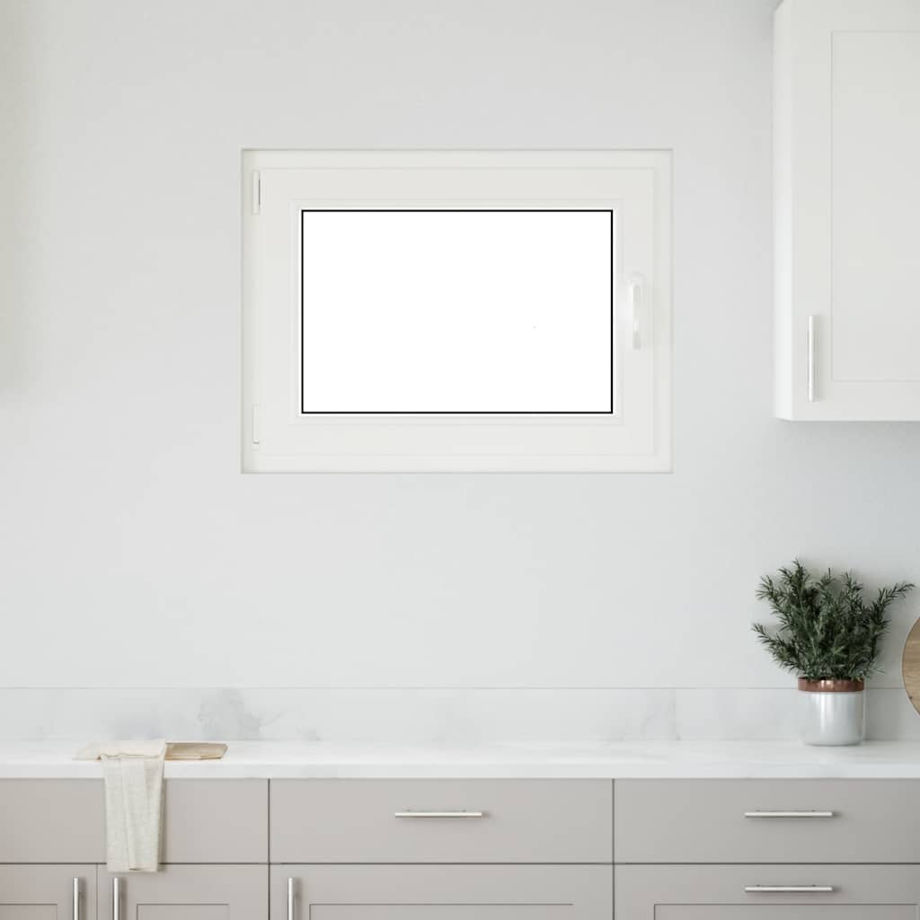 Kellerfenster "RISOR" 80x50 cm Drehkipp DIN Links Weiß