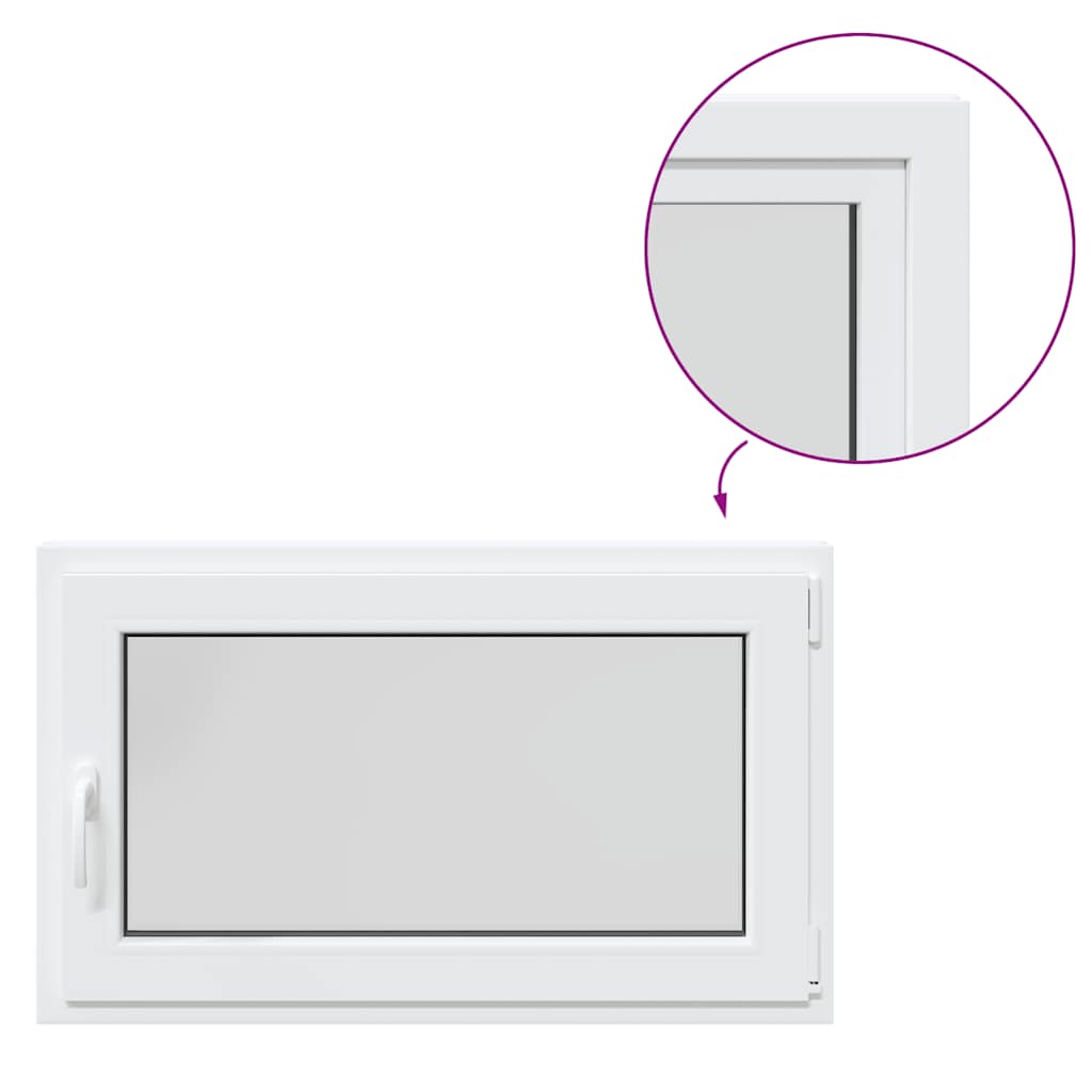 Kellerfenster "RISOR" 100x70 cm Drehkipp DIN Rechts Weiß