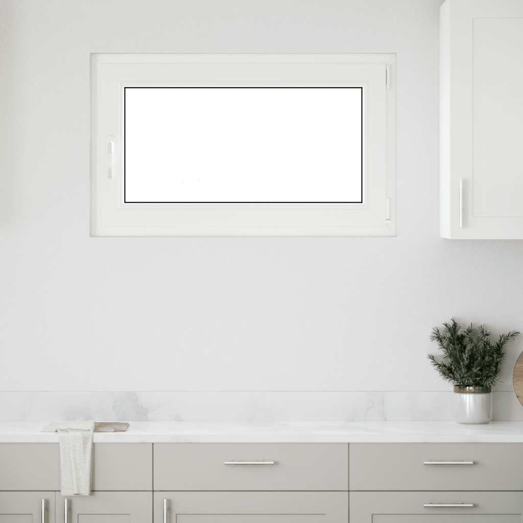Kellerfenster "RISOR" 100x70 cm Drehkipp DIN Rechts Weiß
