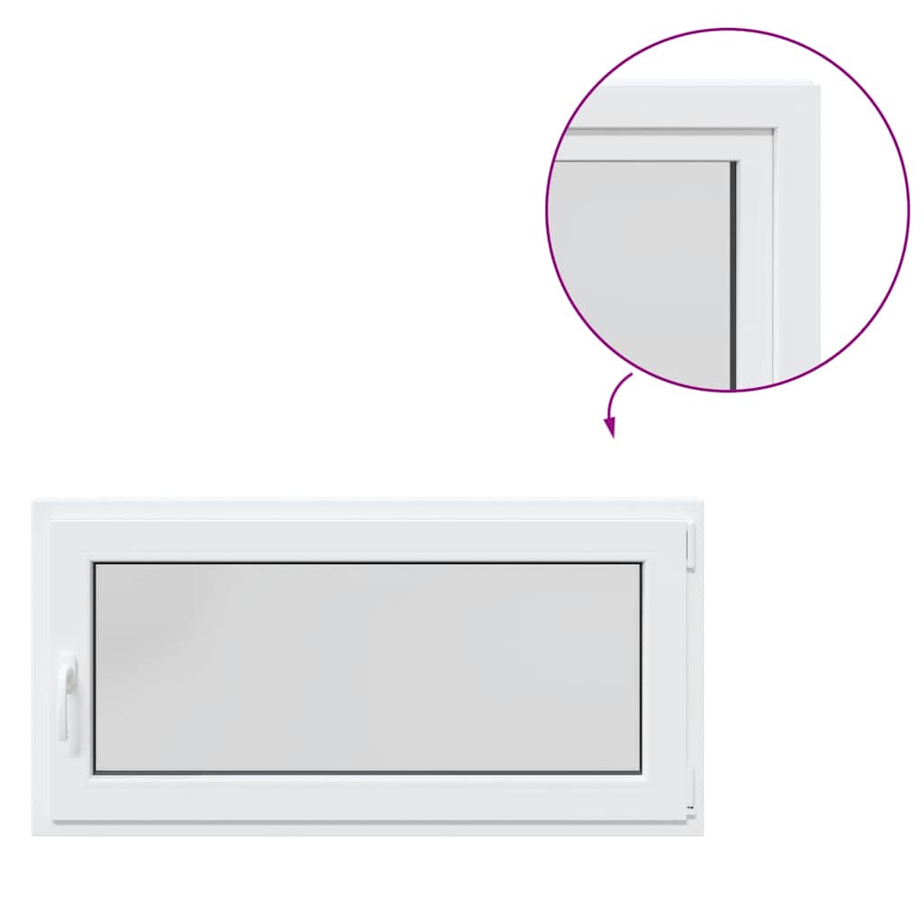 Kellerfenster RISOR 120x60 cm Dreh Kipp DIN Rechts Weiß
