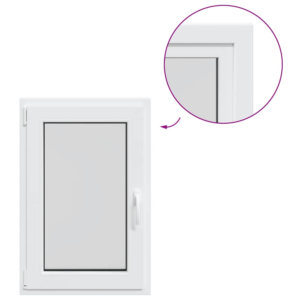 Kellerfenster RISOR 60x80 cm Dreh Kipp DIN Links Weiß
