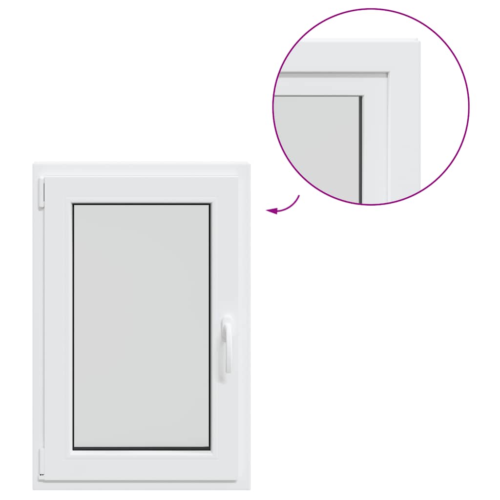 Kellerfenster RISOR 60x90 cm Dreh Kipp DIN Links Weiß