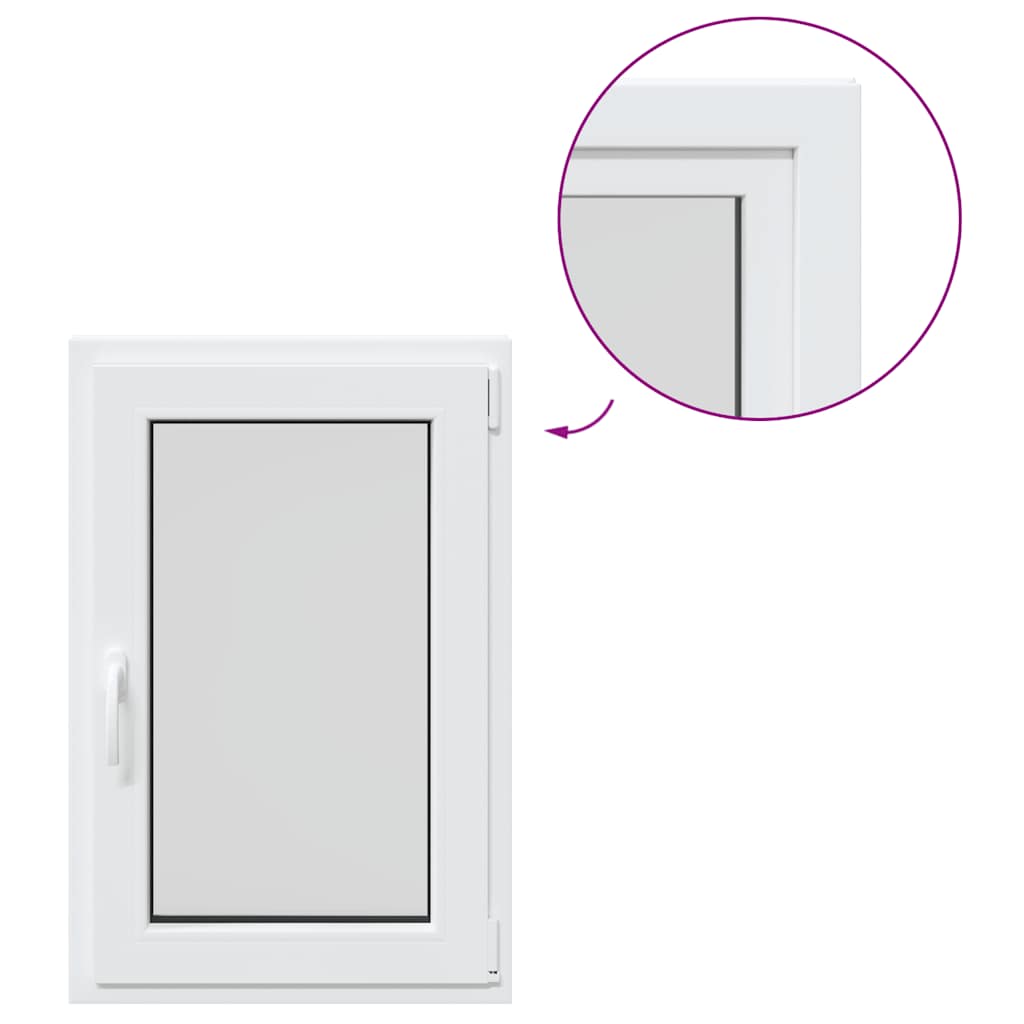 Kellerfenster "RISOR" 60x100 cm Drehkipp DIN Rechts Weiß