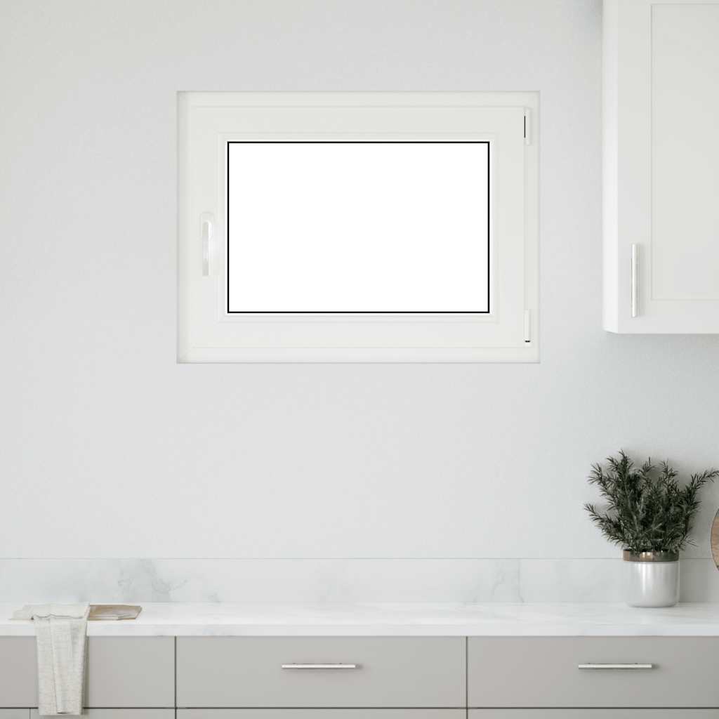 Kellerfenster "RISOR" 80x50 cm Drehkipp DIN Rechts Weiß