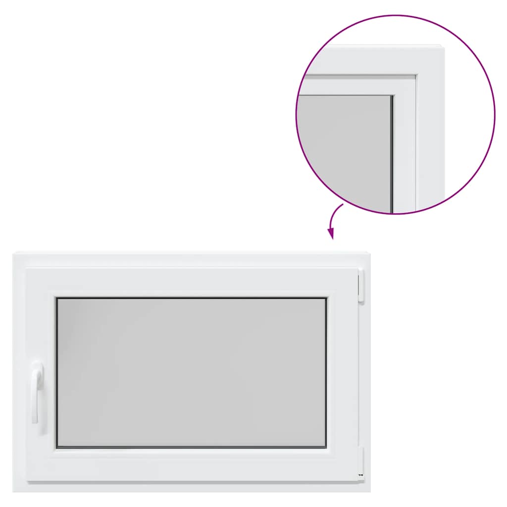 Kellerfenster RISOR 90x60 cm Dreh Kipp DIN Rechts Weiß