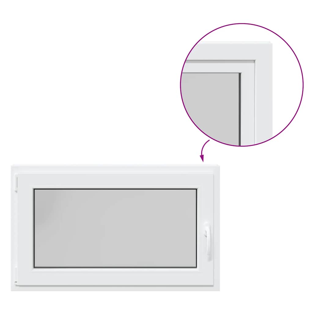 Kellerfenster "RISOR" 100x50 cm Drehkipp DIN Links Weiß