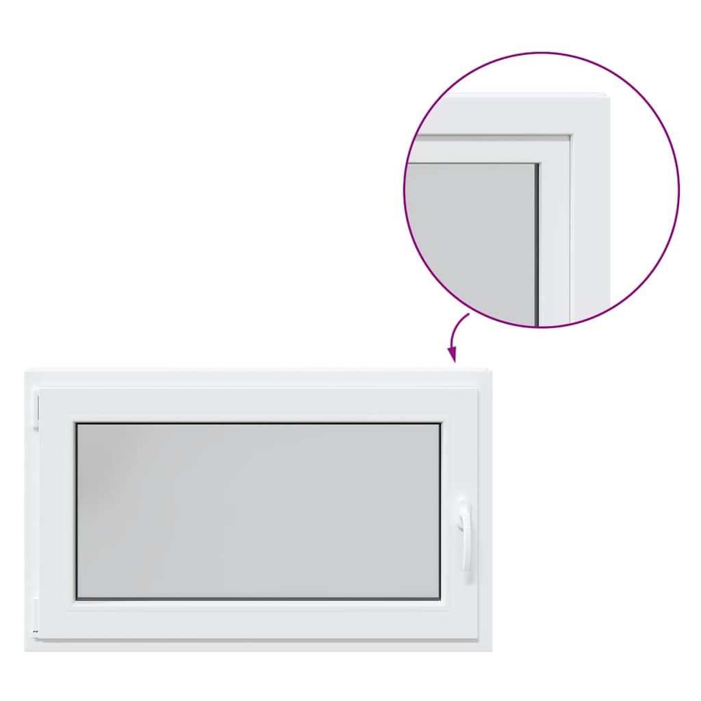 Kellerfenster RISOR 100x60 cm Dreh Kipp DIN Links Weiß