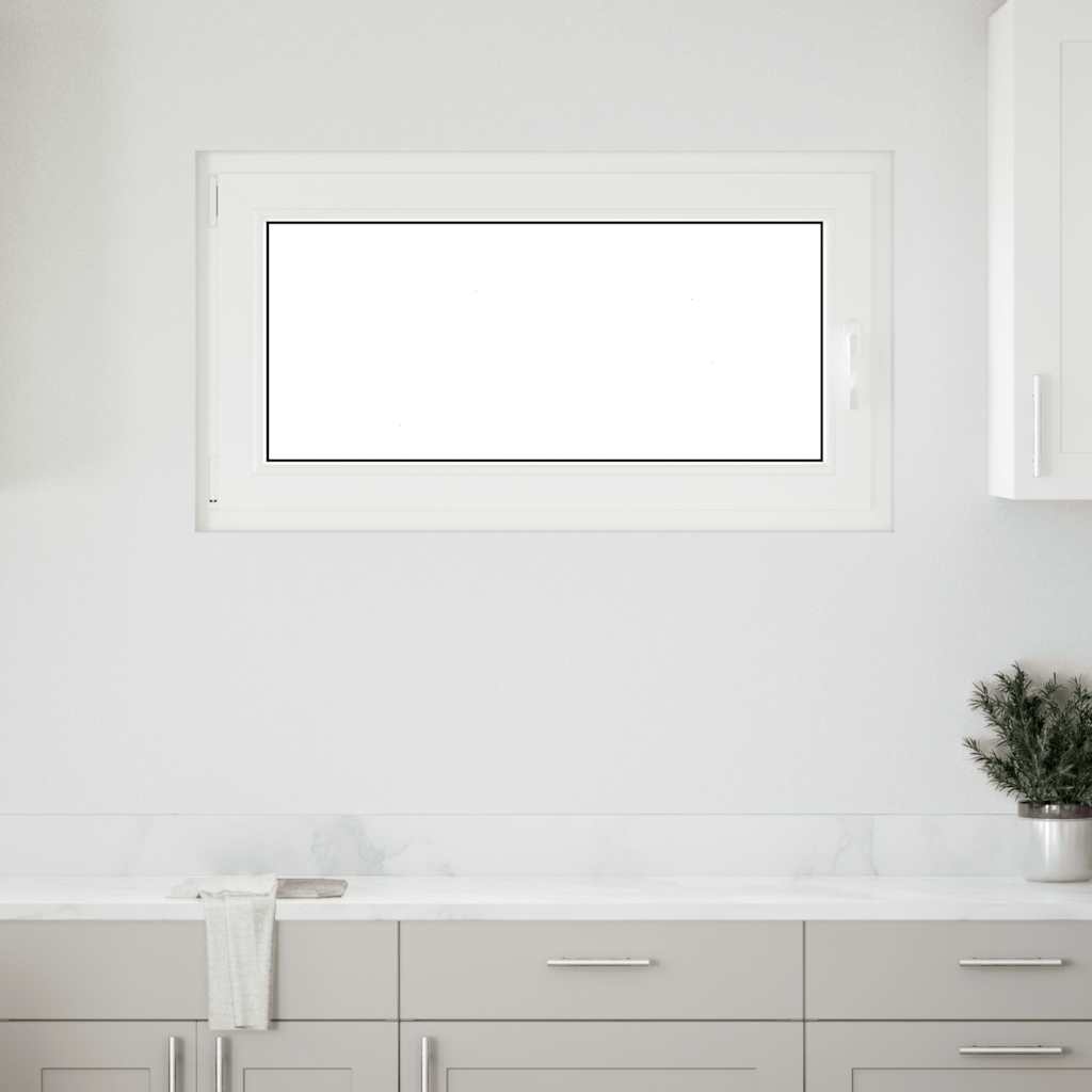 Kellerfenster "RISOR" 110x70 cm Drehkipp DIN Links Weiß