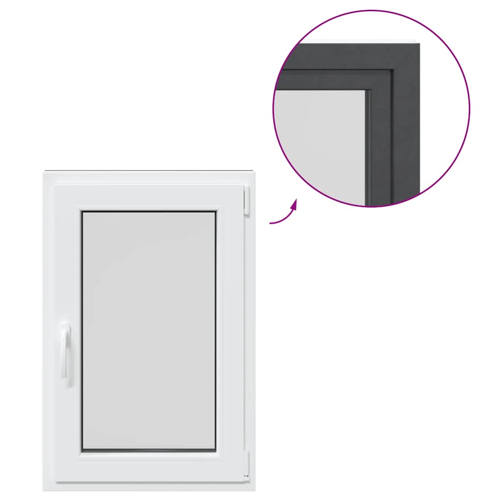 Kellerfenster "RISOR" 60x100 cm Drehkipp DIN Rechts Anthrazit