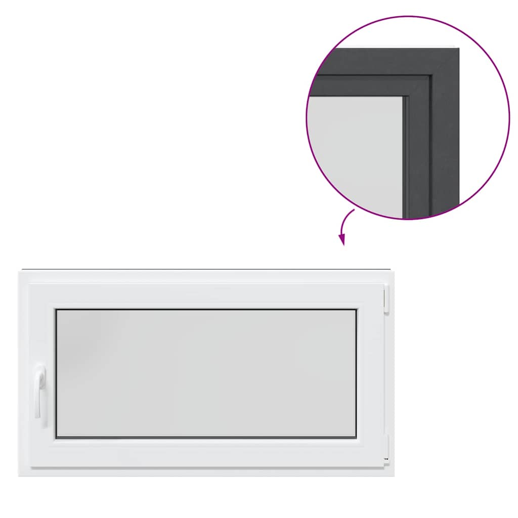 Kellerfenster RISOR 110x60 cm Dreh Kipp DIN Rechts Anthrazit
