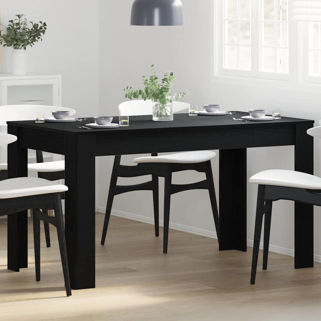 Esstisch Schwarze Eiche 140 x 74,5 x 76 cm Holzwerkstoff