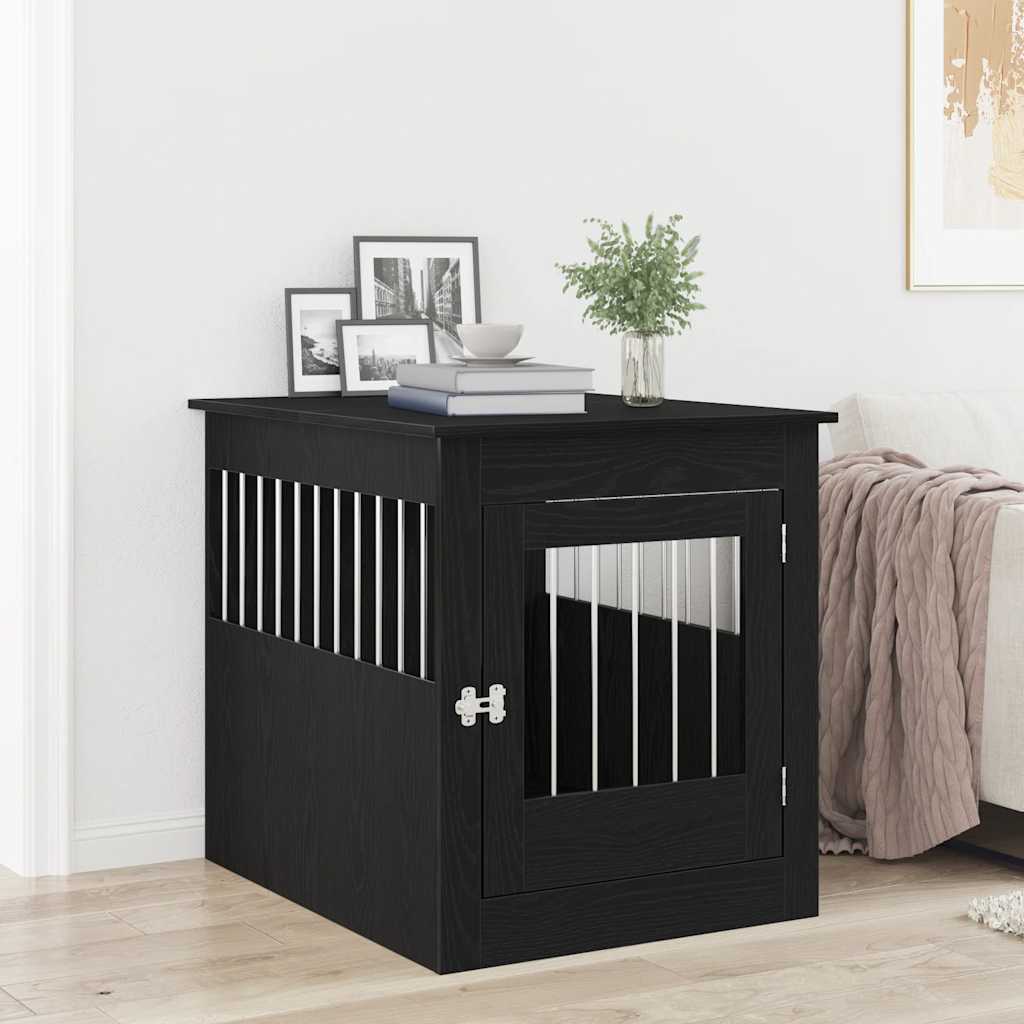 Hundebox Möbel Schwarze Eiche 80x64,5x71 cm Holzwerkstoff