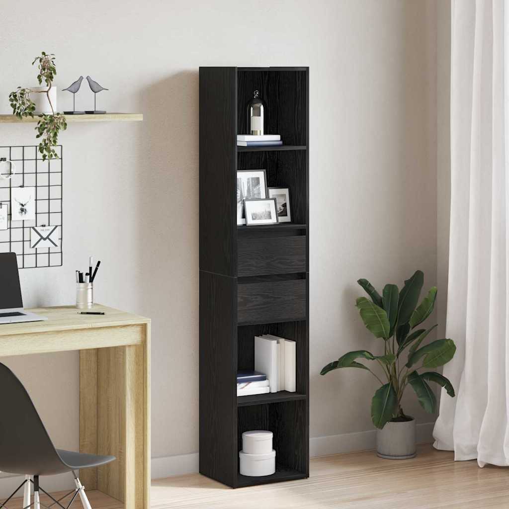 Bücherregal Schwarze Eiche 36 x 30 x 171 cm Holzwerkstoff