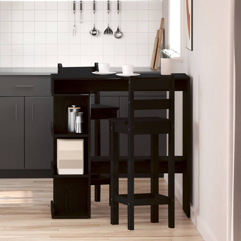 Bartisch Schwarze Eiche 100 x 48 x 101,5 cm Holzwerkstoff
