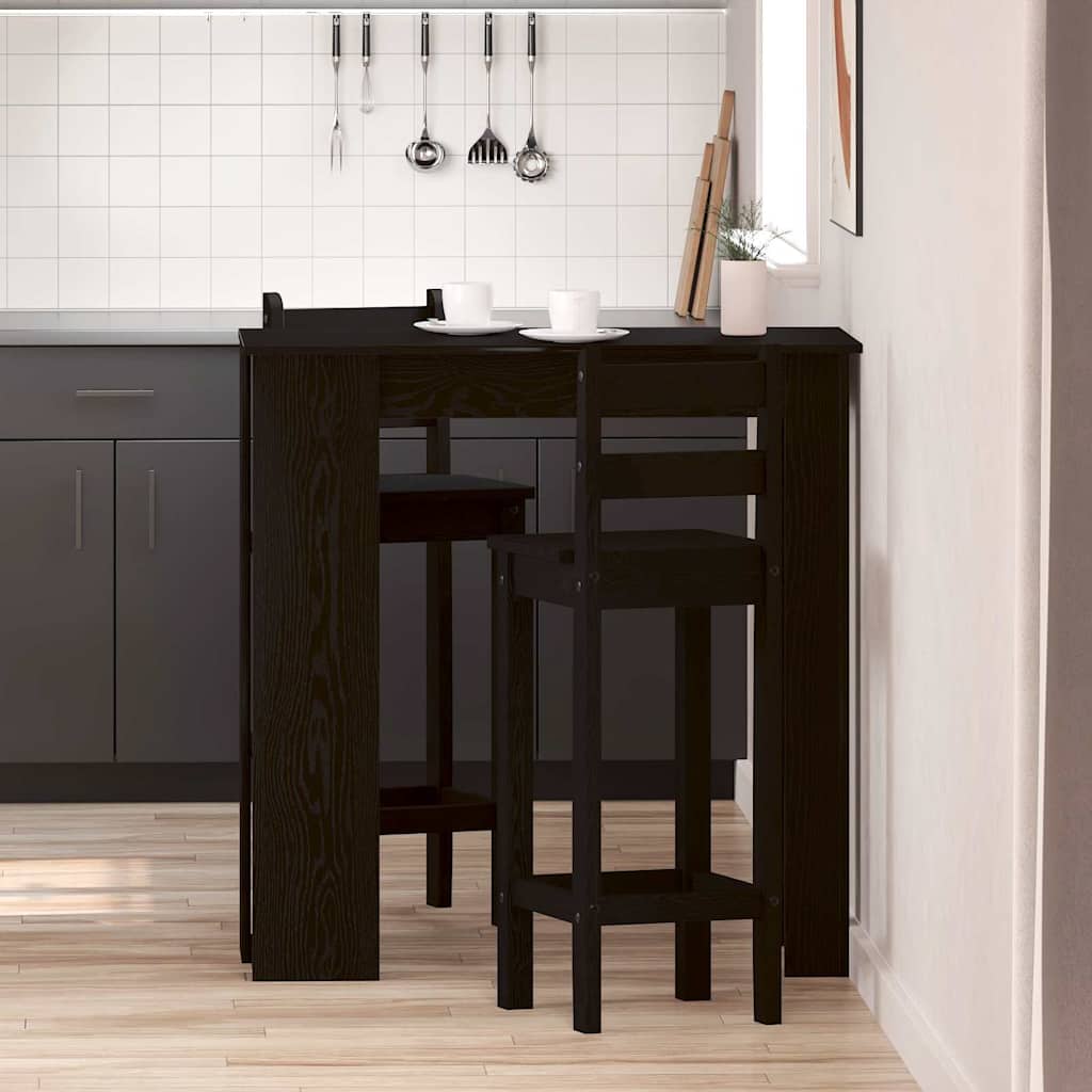 Bartisch Schwarze Eiche 102 x 50 x 103,5 cm Holzwerkstoff