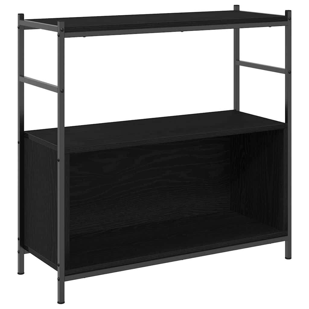 Regal Schwarze Eiche 80 x 30 x 78.5 cm Holzwerkstoff