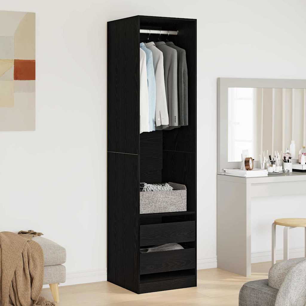 Kleiderschrank Schwarze Eiche 50 x 50 x 200 cm Holzwerkstoff